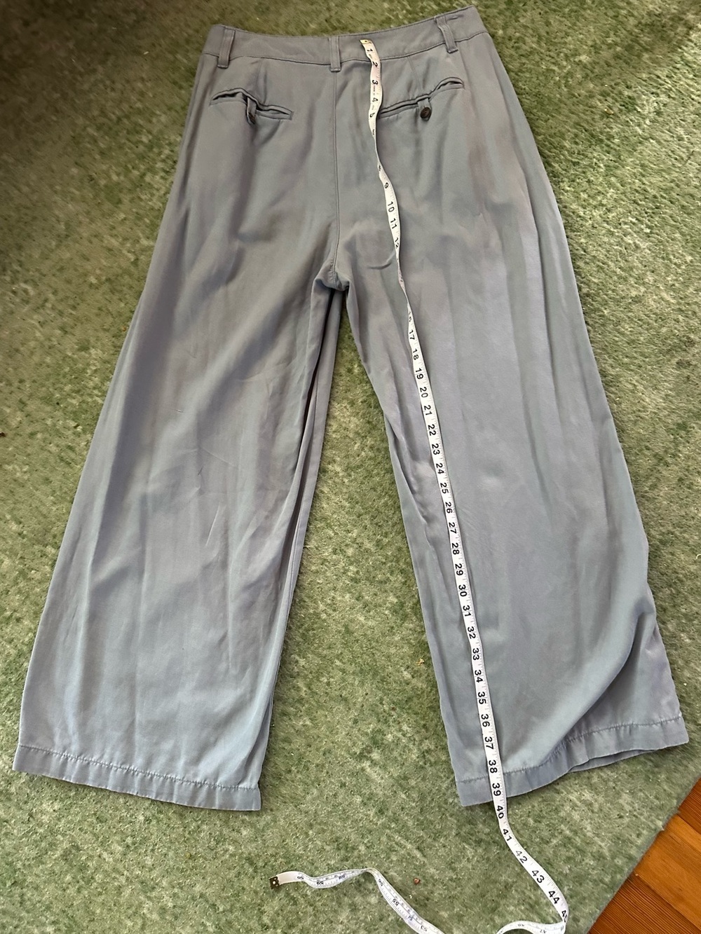 MADEWELL Harlow Best Selling Wide-Leg Trouser. Side Seam & Back Pockets - Picture 9 of 15